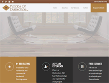 Tablet Screenshot of floorsofdistinctioninc.com